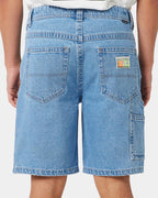 Mens A Brand x Rip Curl A5 Baggy Larry Tapered Denim Shorts