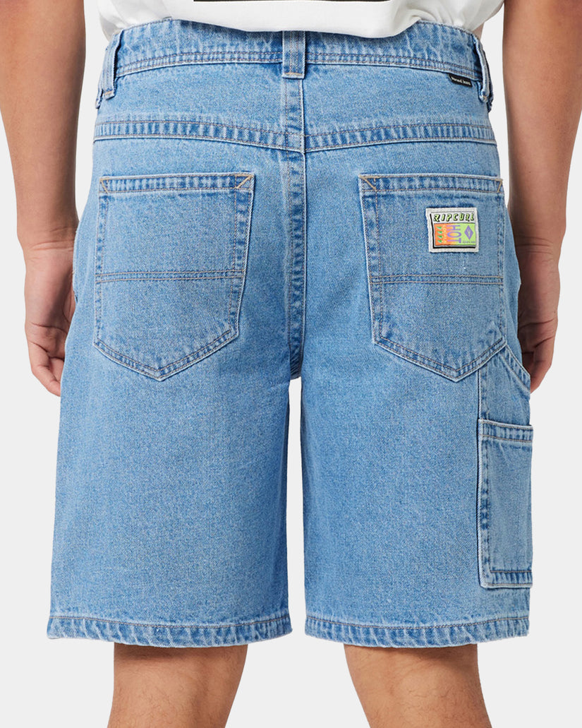Mens A Brand x Rip Curl A5 Baggy Larry Tapered Shorts