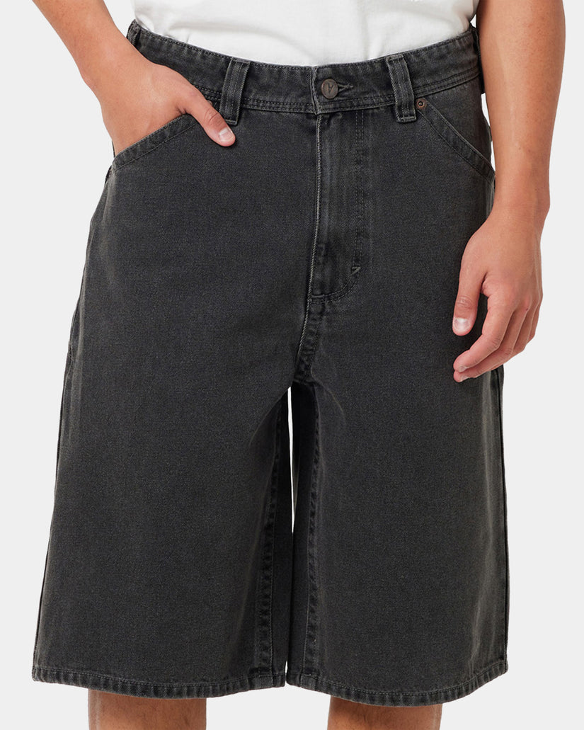 Mens A Brand x Rip Curl A6 Big Board Bazza Denim Shorts