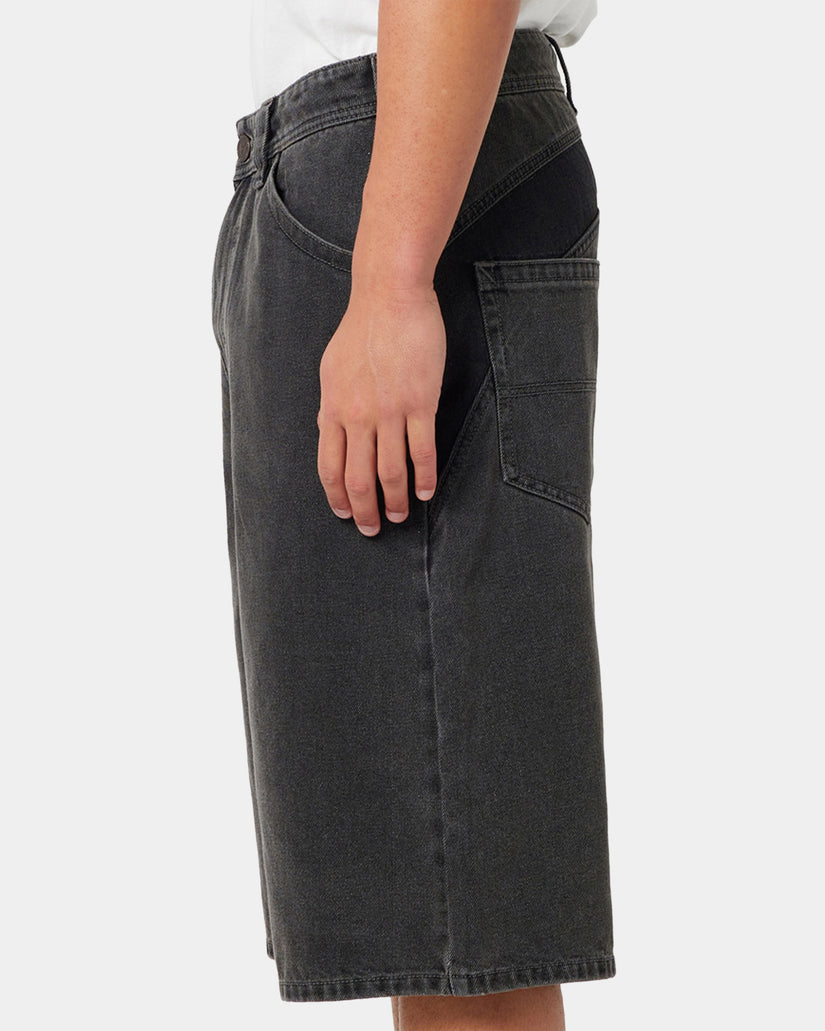 Mens A Brand x Rip Curl A6 Big Board Bazza Denim Shorts