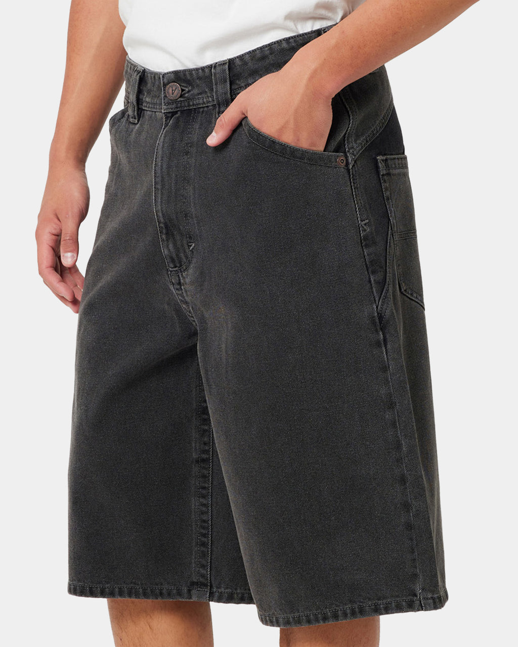 Mens A Brand x Rip Curl A6 Big Board Bazza Denim Shorts