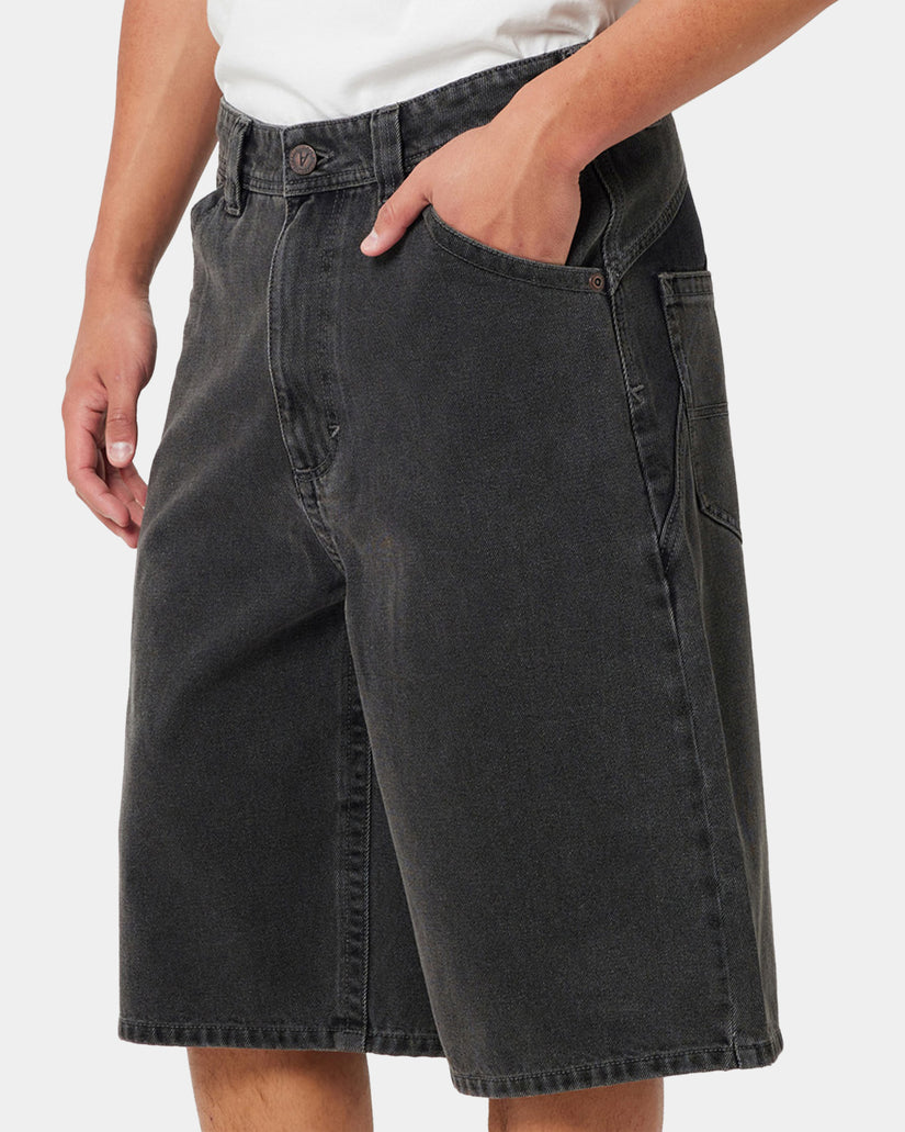 Mens A Brand x Rip Curl A6 Big Board Bazza Denim Shorts