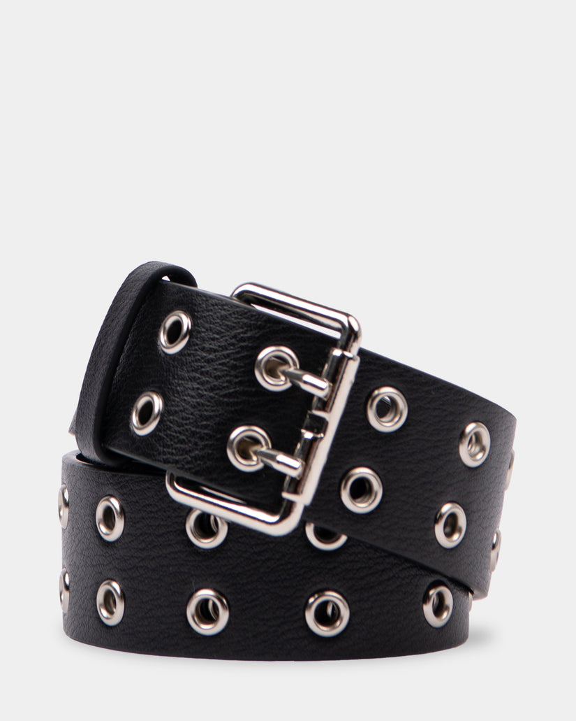 Womens Xoxo Eyelet Leather Belt