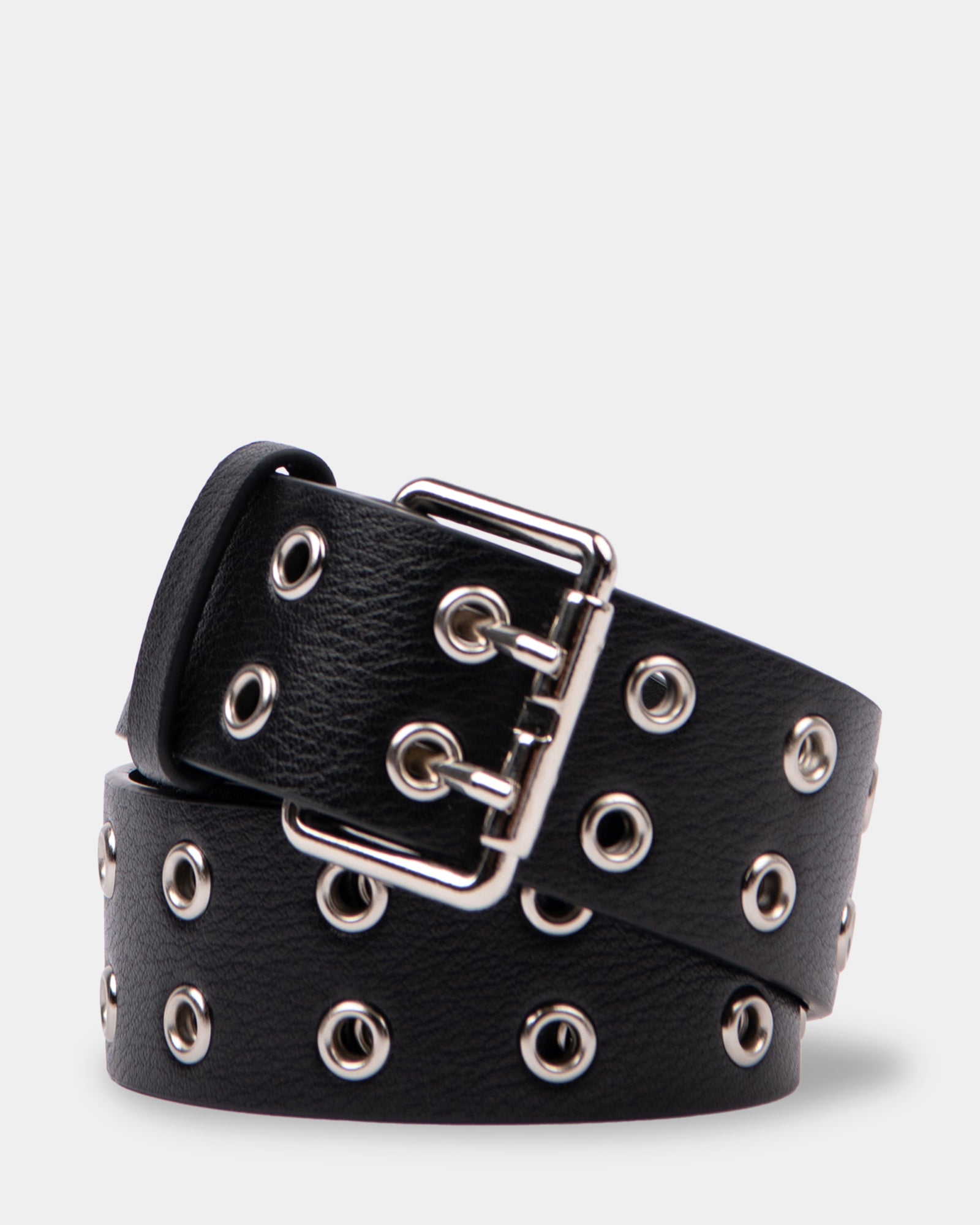 Womens Xoxo Eyelet Leather Belt