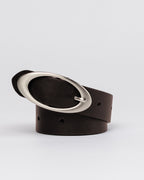 Womens Elipse Leather Belt