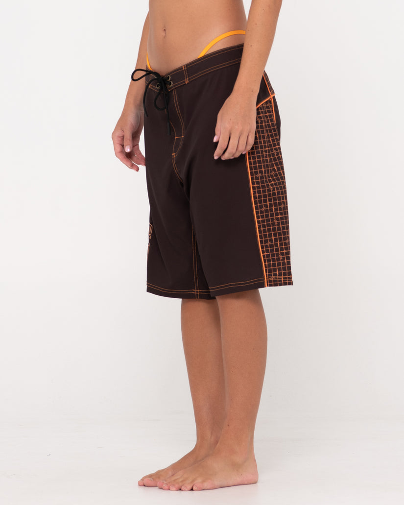WOMENS CONNECTED LOW RISE LONG BOARDSHORTS