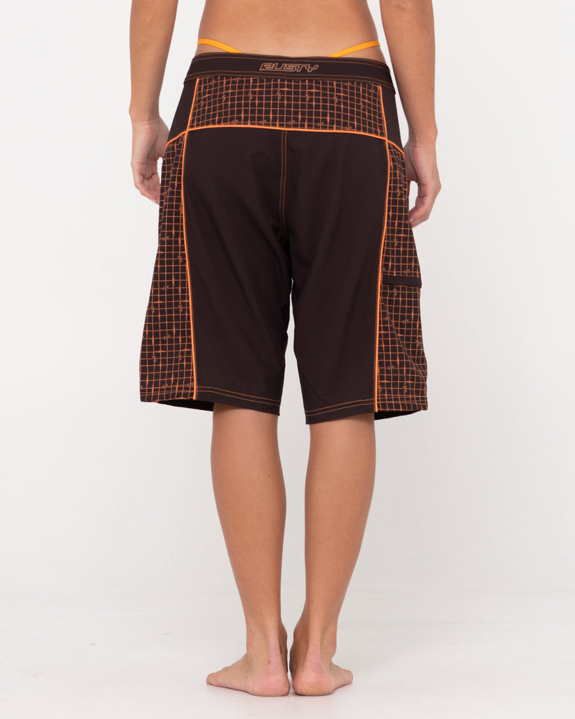 WOMENS CONNECTED LOW RISE LONG BOARDSHORTS