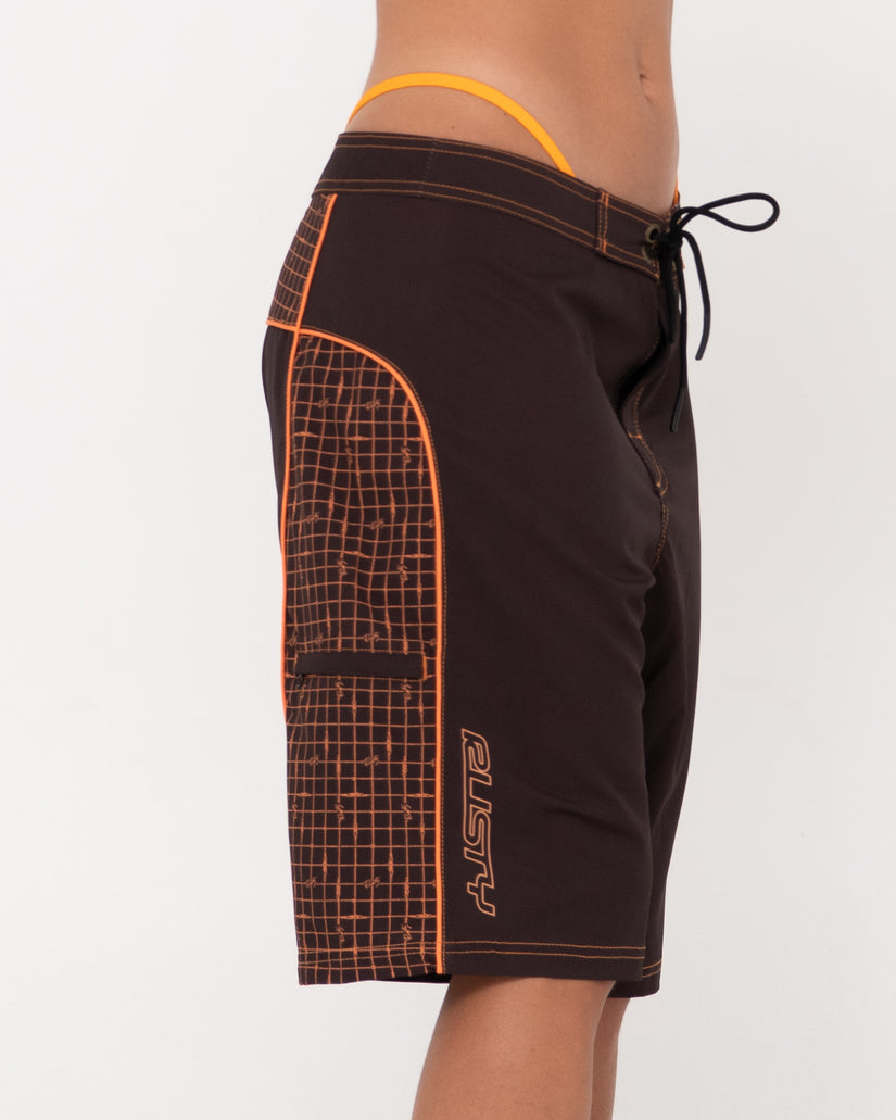 WOMENS CONNECTED LOW RISE LONG BOARDSHORTS