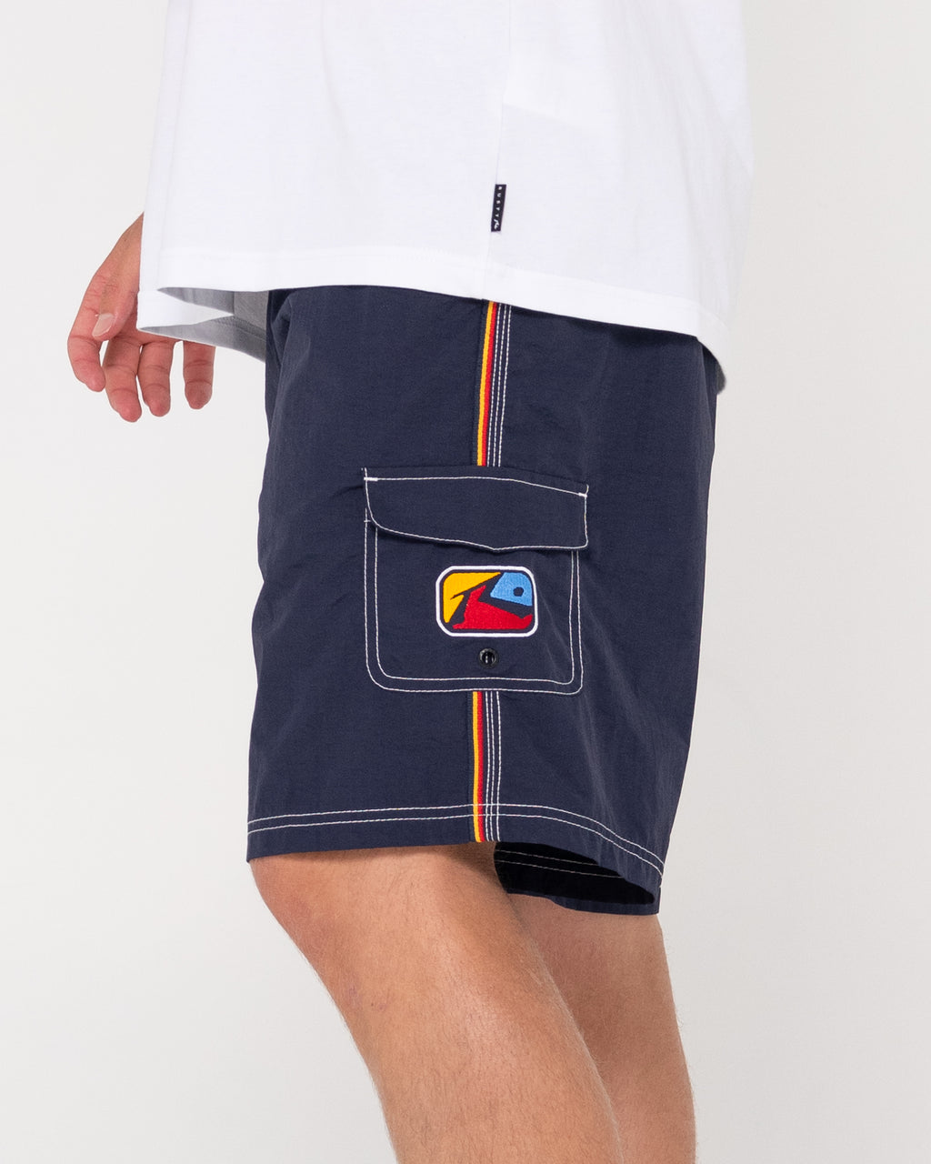 MENS TRIPPED OUT ELASTIC BOARDSHORTS