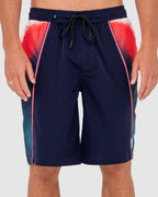 MENS V8 PRINTED ELASTIC BOARDSHORTS