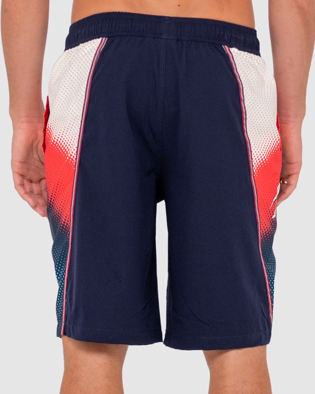 MENS V8 PRINTED ELASTIC BOARDSHORTS