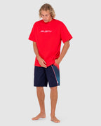 MENS V8 PRINTED ELASTIC BOARDSHORTS