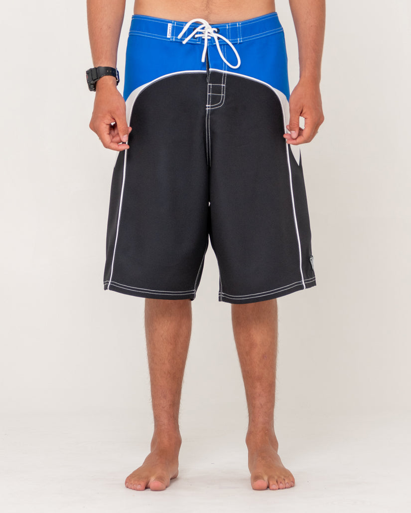 Mens Straight Pipe Fixed Waist Boardshorts