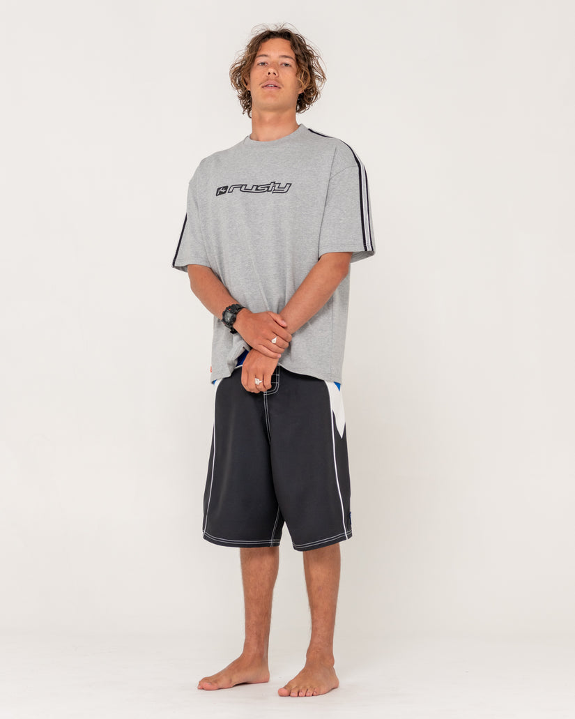 Mens Straight Pipe Fixed Waist Boardshorts