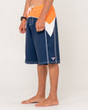 Mens Straight Pipe Fixed Waist Boardshorts