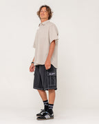 Mens Pick Pocket Elastic Waist Boardshorts