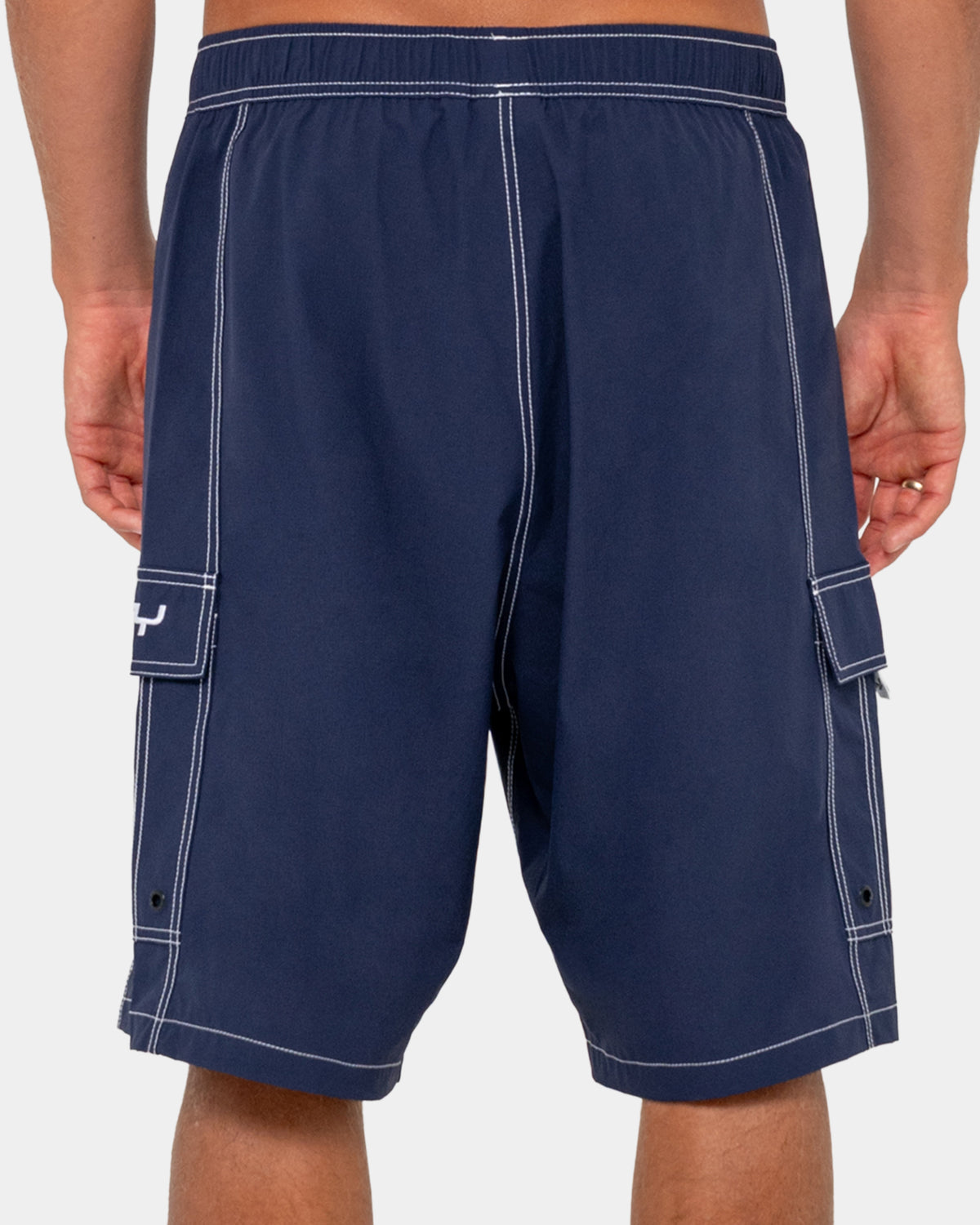 Mens Pick Pocket Elastic Waist 22" Boardshorts