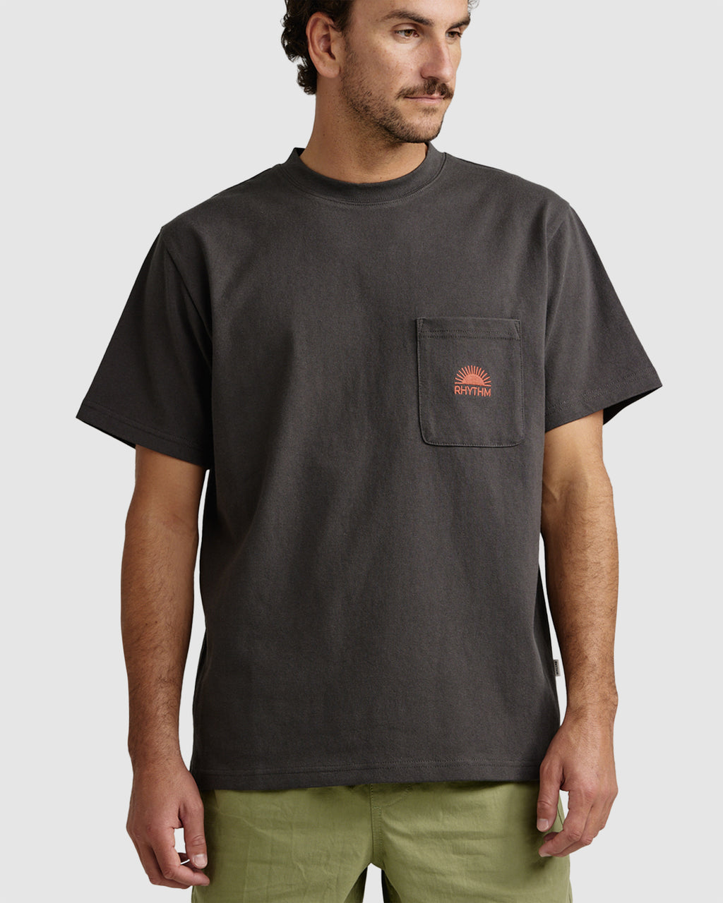 MENS HEAVY VINTAGE POCKET EMBLEM SHORT SLEEVE T-SHIRT