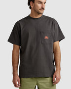 MENS HEAVY VINTAGE POCKET EMBLEM SHORT SLEEVE T-SHIRT