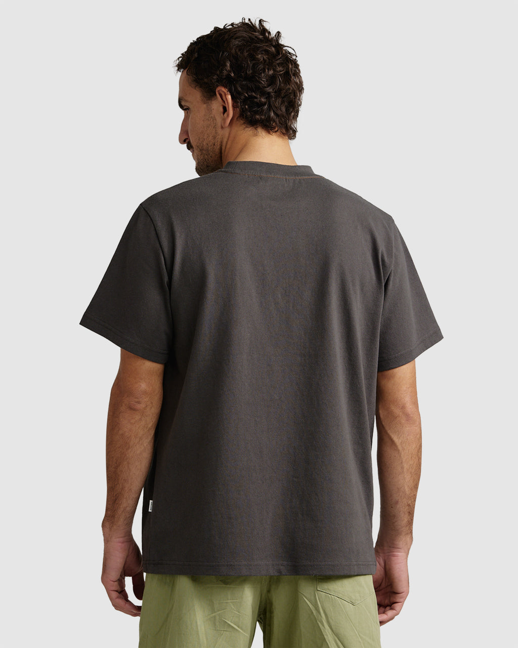 MENS HEAVY VINTAGE POCKET EMBLEM SHORT SLEEVE T-SHIRT