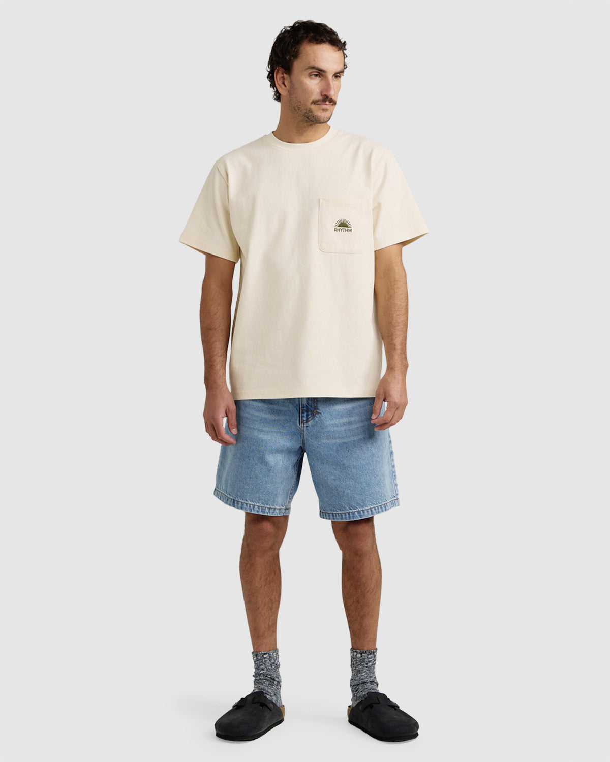 MENS HEAVY VINTAGE POCKET EMBLEM SHORT SLEEVE T-SHIRT