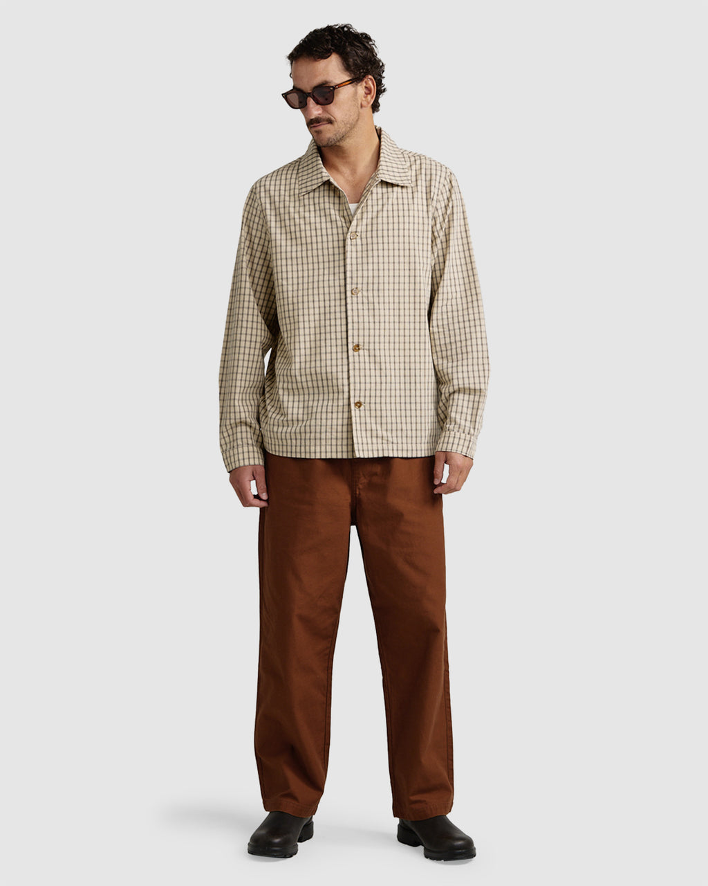 MENS APRES CHECK LONG SLEEVE SHIRT