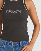 WOMENS EMBROIDERED RHYTHM RIB TANK TOP