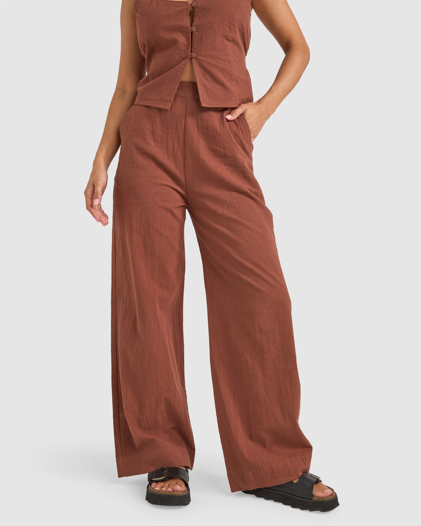 WOMENS STEVIE WIDE LEG PANTS Australia
