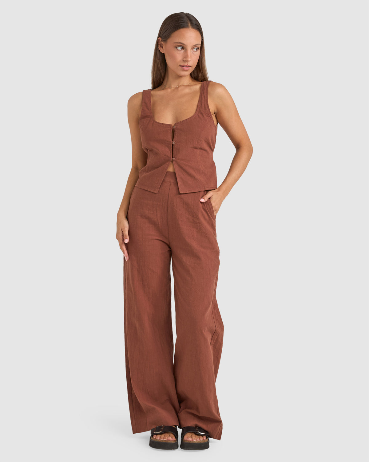 WOMENS STEVIE WIDE LEG PANTS