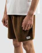 Mens Textured Linen Walkshorts