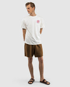 Mens Textured Linen Walkshorts