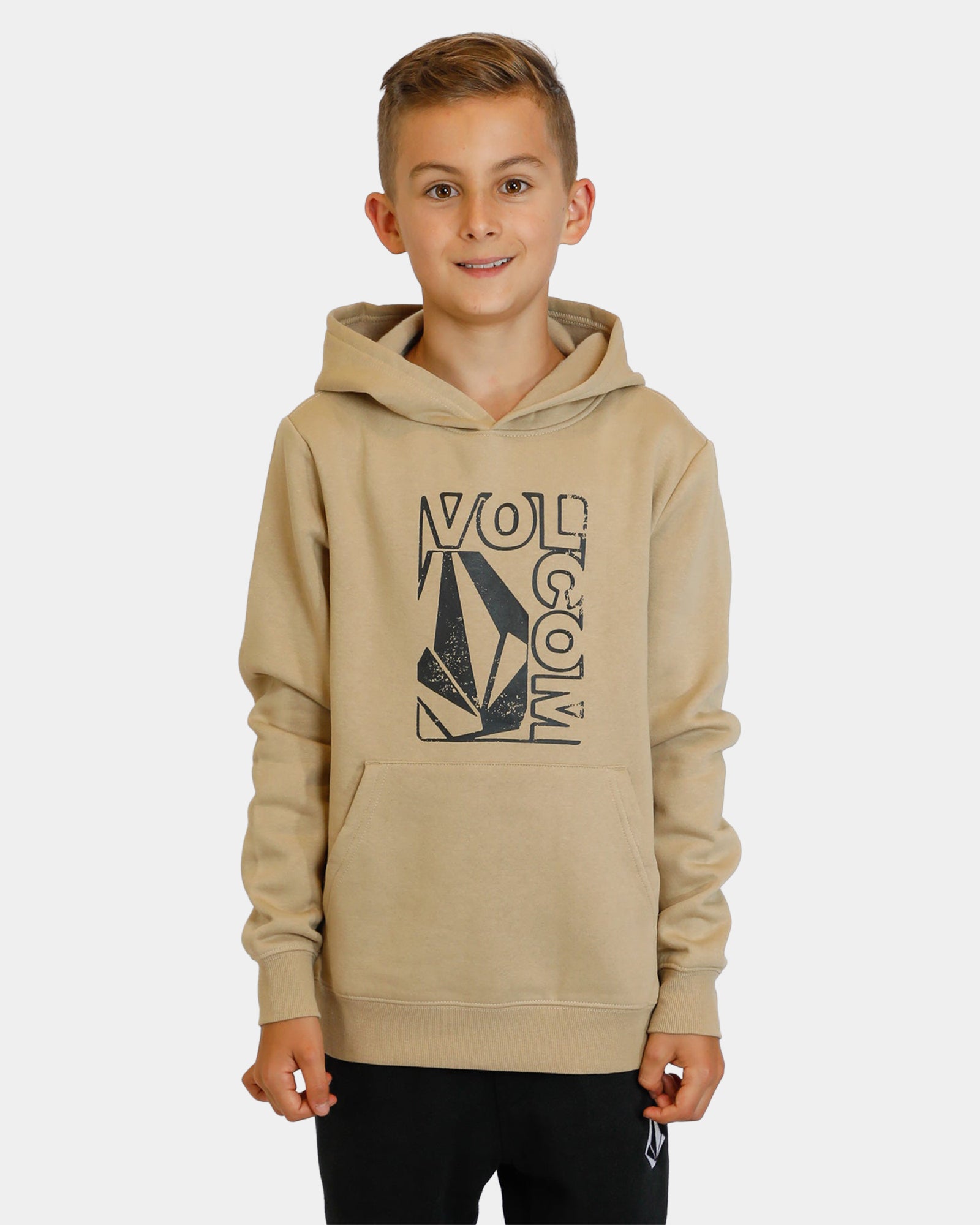 Boys 8-16 Stamped Fleece Pullover Hoodie