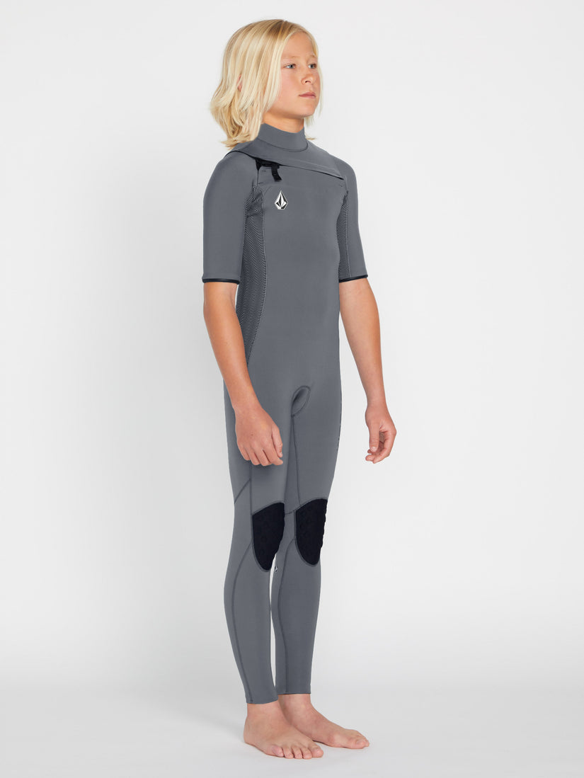 Boys 8-16 Modulator 2mm Short Sleeve Chest Zip Wetsuit