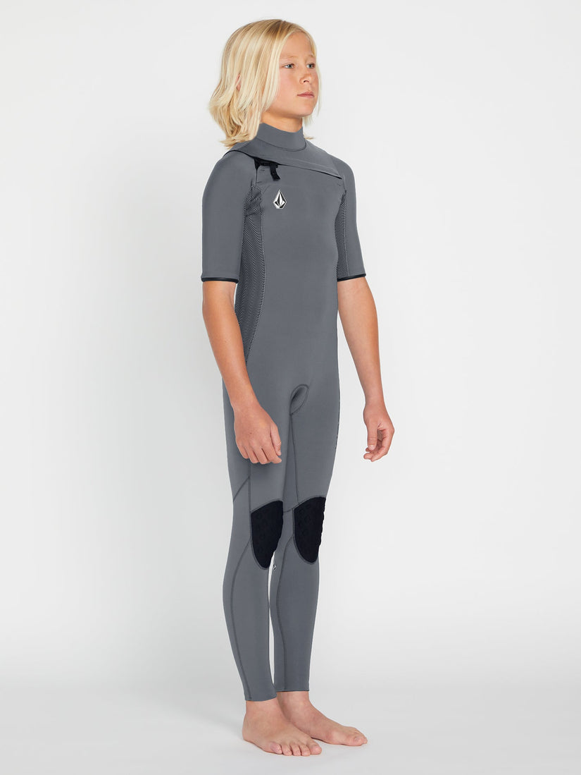 Boys 8-16 Modulator 2mm Short Sleeve Chest Zip Wetsuit