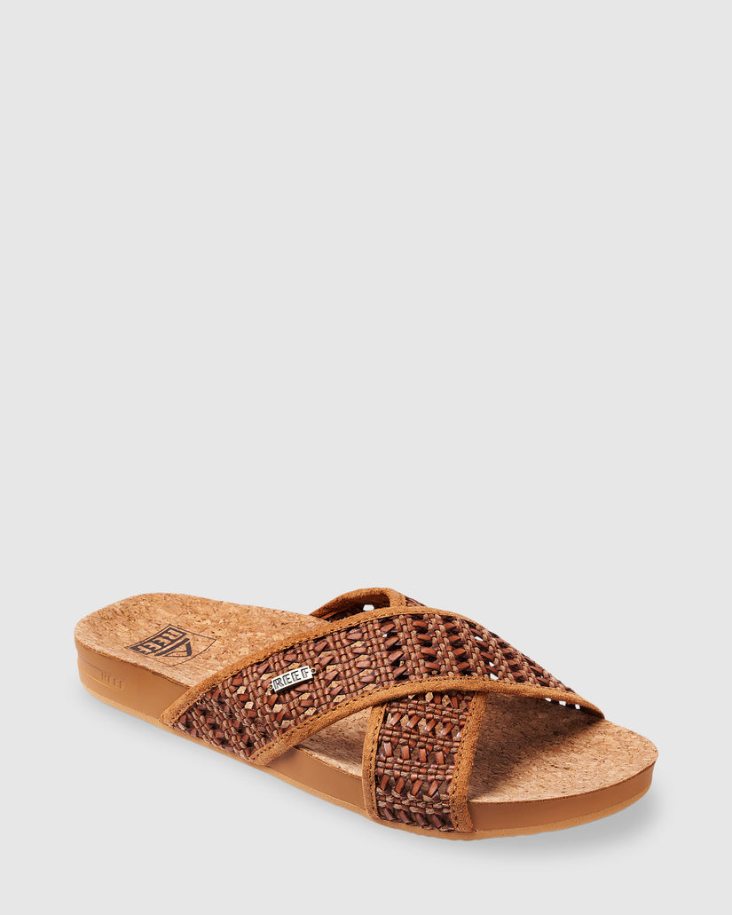 WOMENS CUSHION WOVEN BLOOM SANDALS