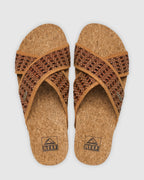 WOMENS CUSHION WOVEN BLOOM SANDALS