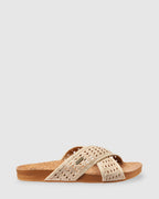 WOMENS CUSHION WOVEN BLOOM SANDALS