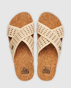 WOMENS CUSHION WOVEN BLOOM SANDALS