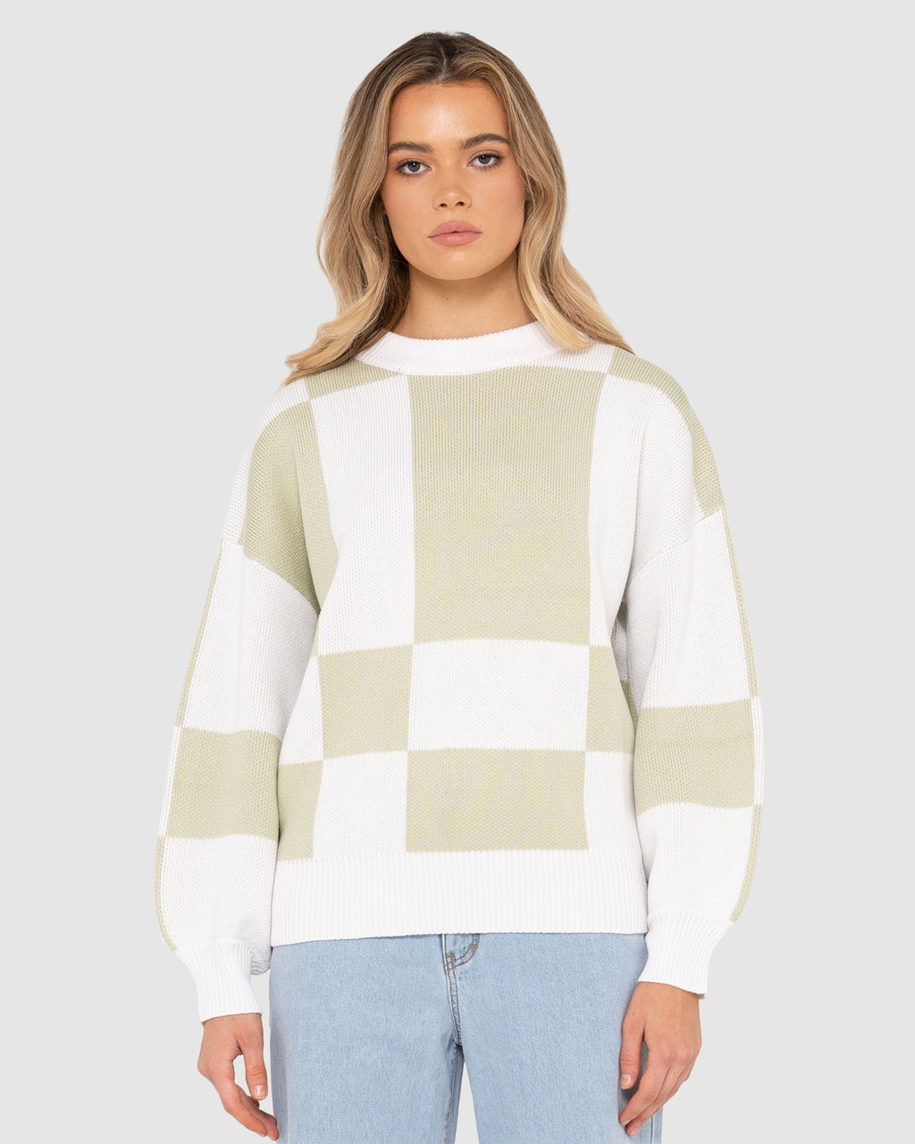 WOMENS DORA CREW NECK KNIT TOP