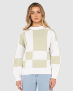 WOMENS DORA CREW NECK KNIT TOP