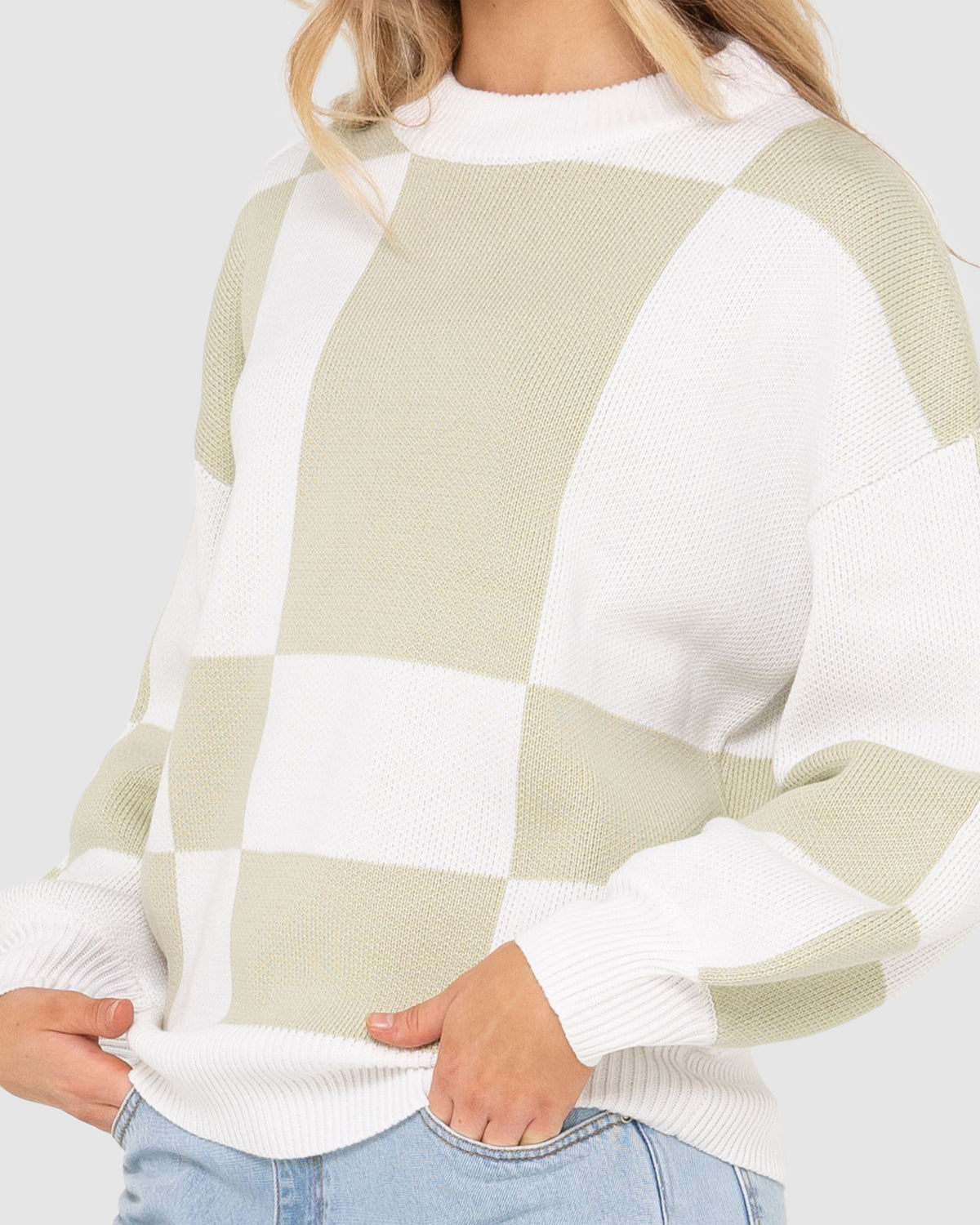WOMENS DORA CREW NECK KNIT TOP