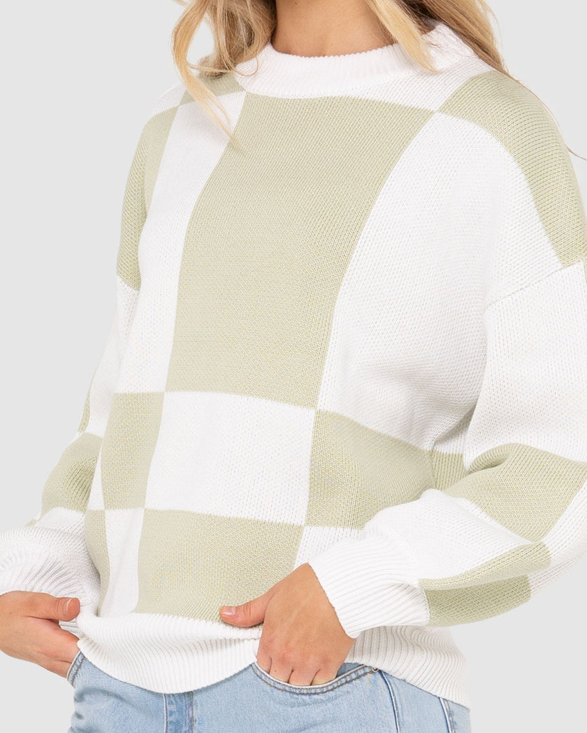 WOMENS DORA CREW NECK KNIT TOP