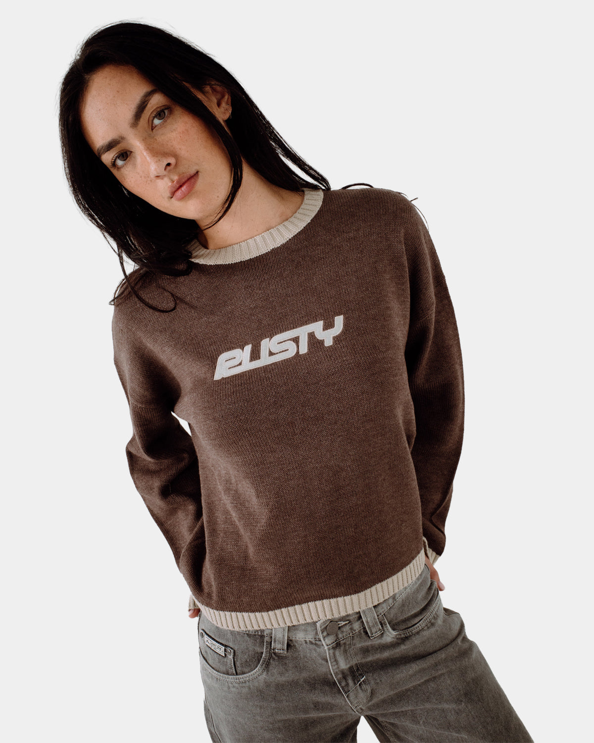 Womens Rider Relaxed Crew Neck