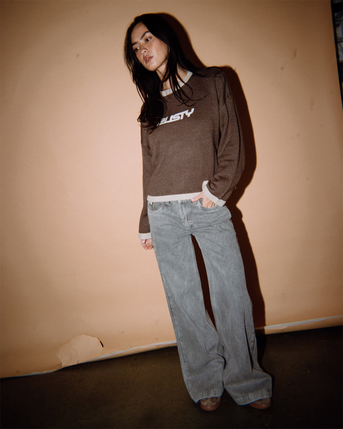 Womens Rider Relaxed Crew Neck