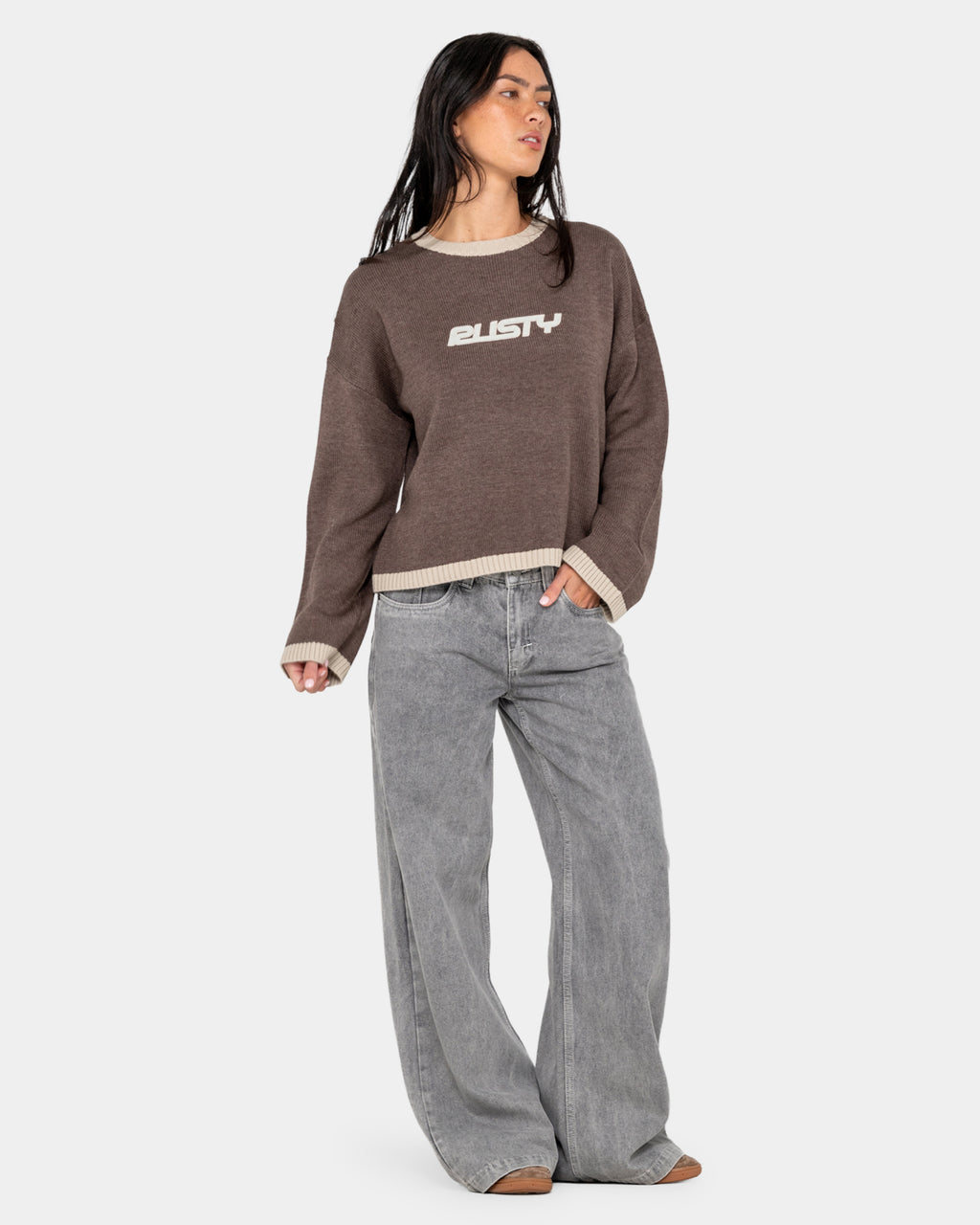 Womens Rider Relaxed Crew Neck