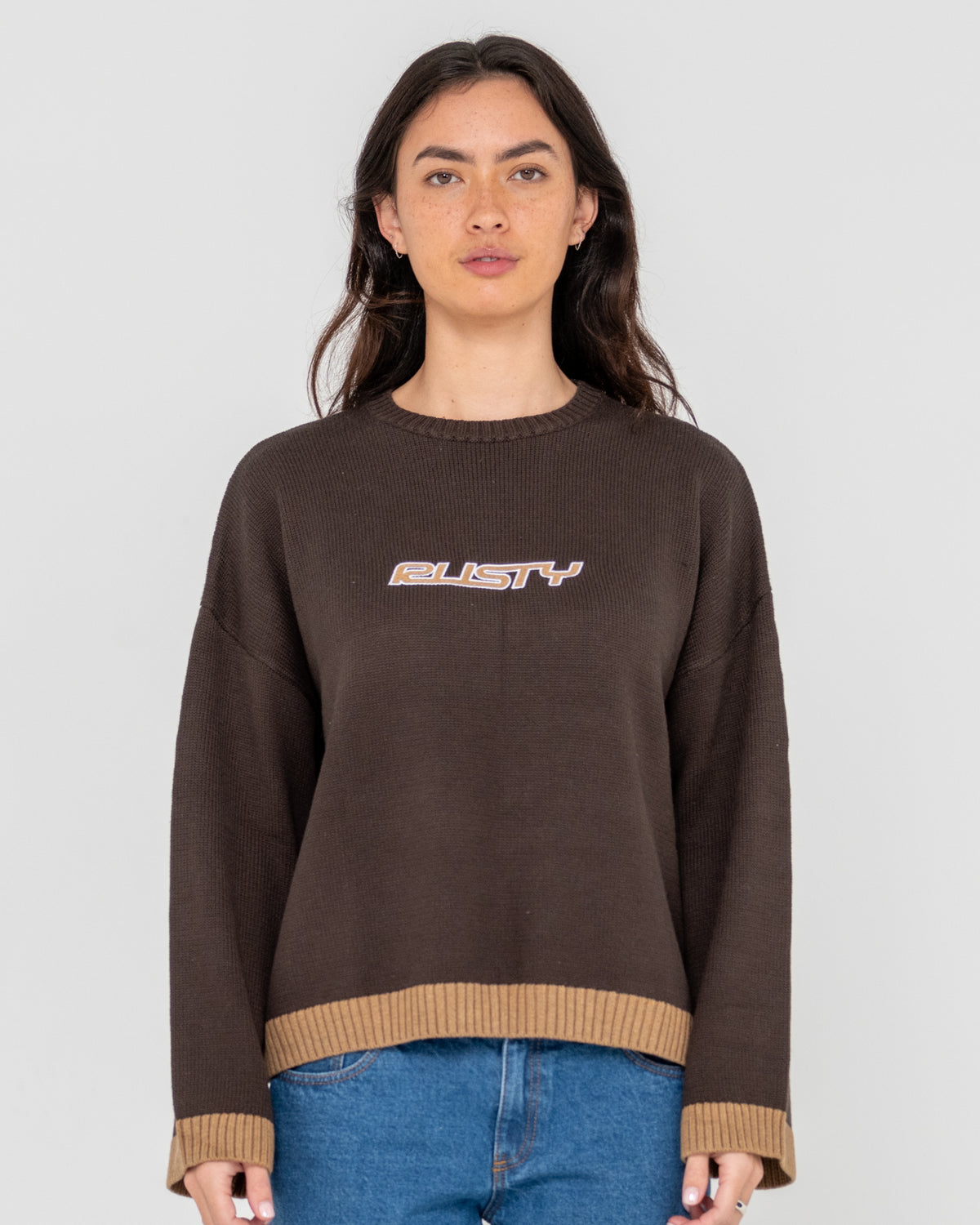 Womens Rider Relaxed Crew Neck