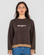 Womens Rider Relaxed Crew Neck