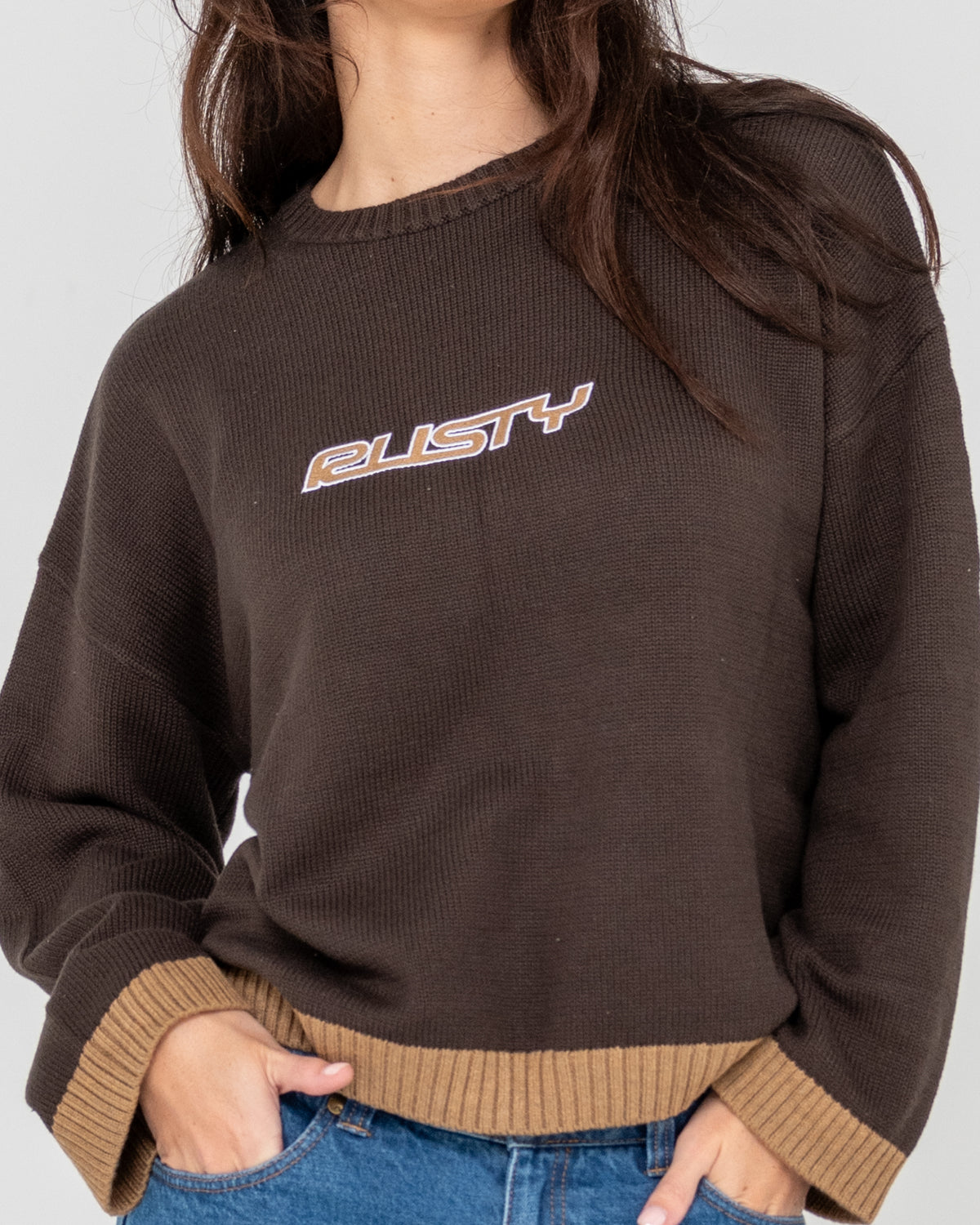 Womens Rider Relaxed Crew Neck