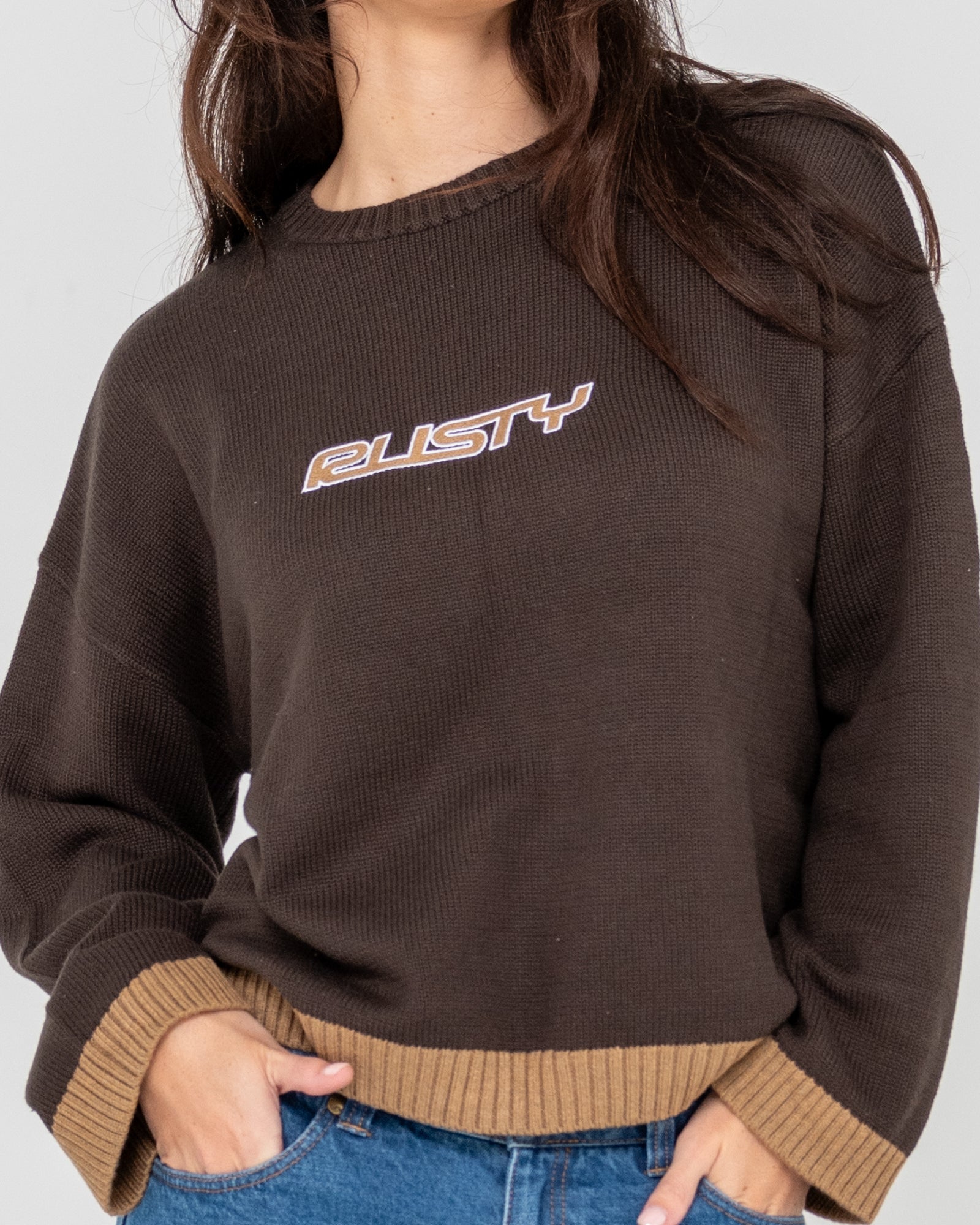 Womens Rider Relaxed Crew Neck