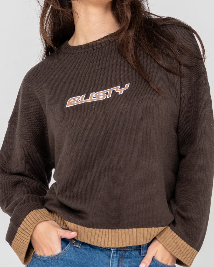 Womens Rider Relaxed Crew Neck